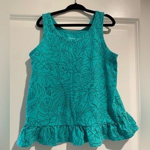 Cat & Jack leaf tank top - girls size 6
